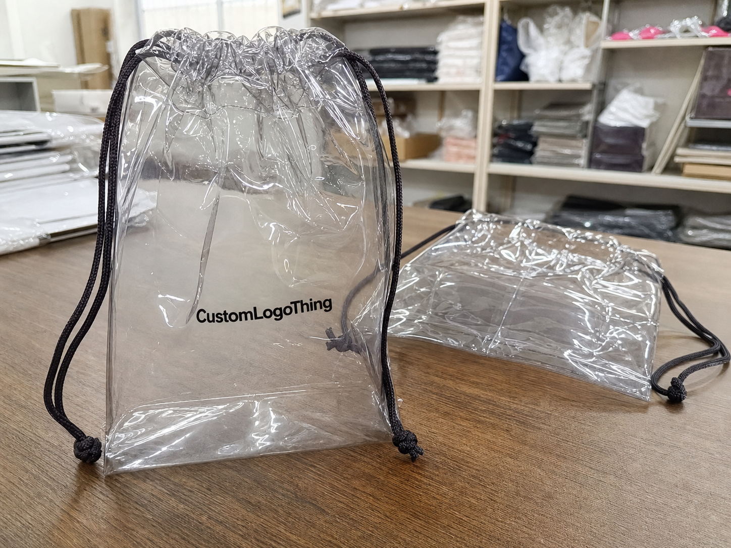Cosmetics Drawstring Plastic Bags Bulk Order for Brands