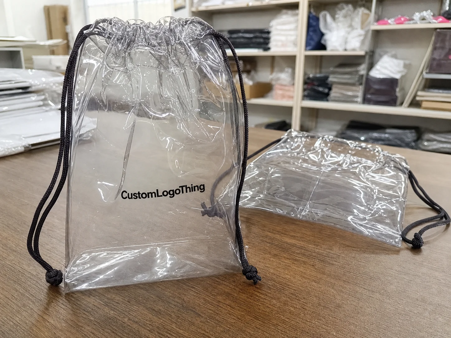 Cosmetics Drawstring Plastic Bags Bulk Order for Brands