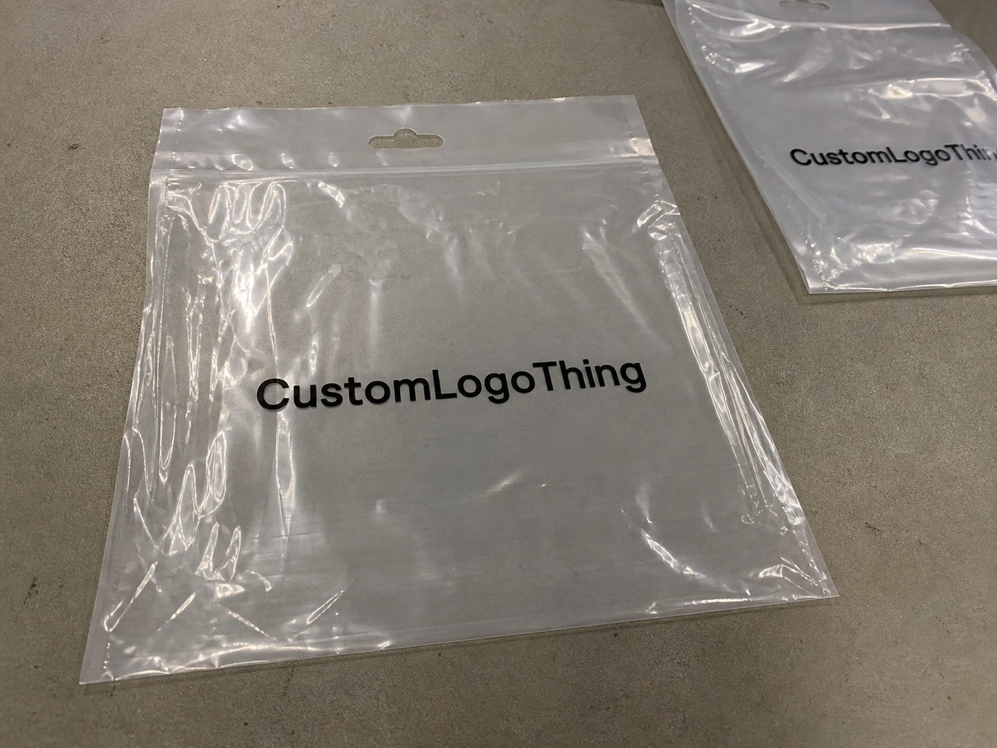 Why Logo Placement on Clear Poly Bags Changes What Customers Notice First - CustomLogoThing packaging example