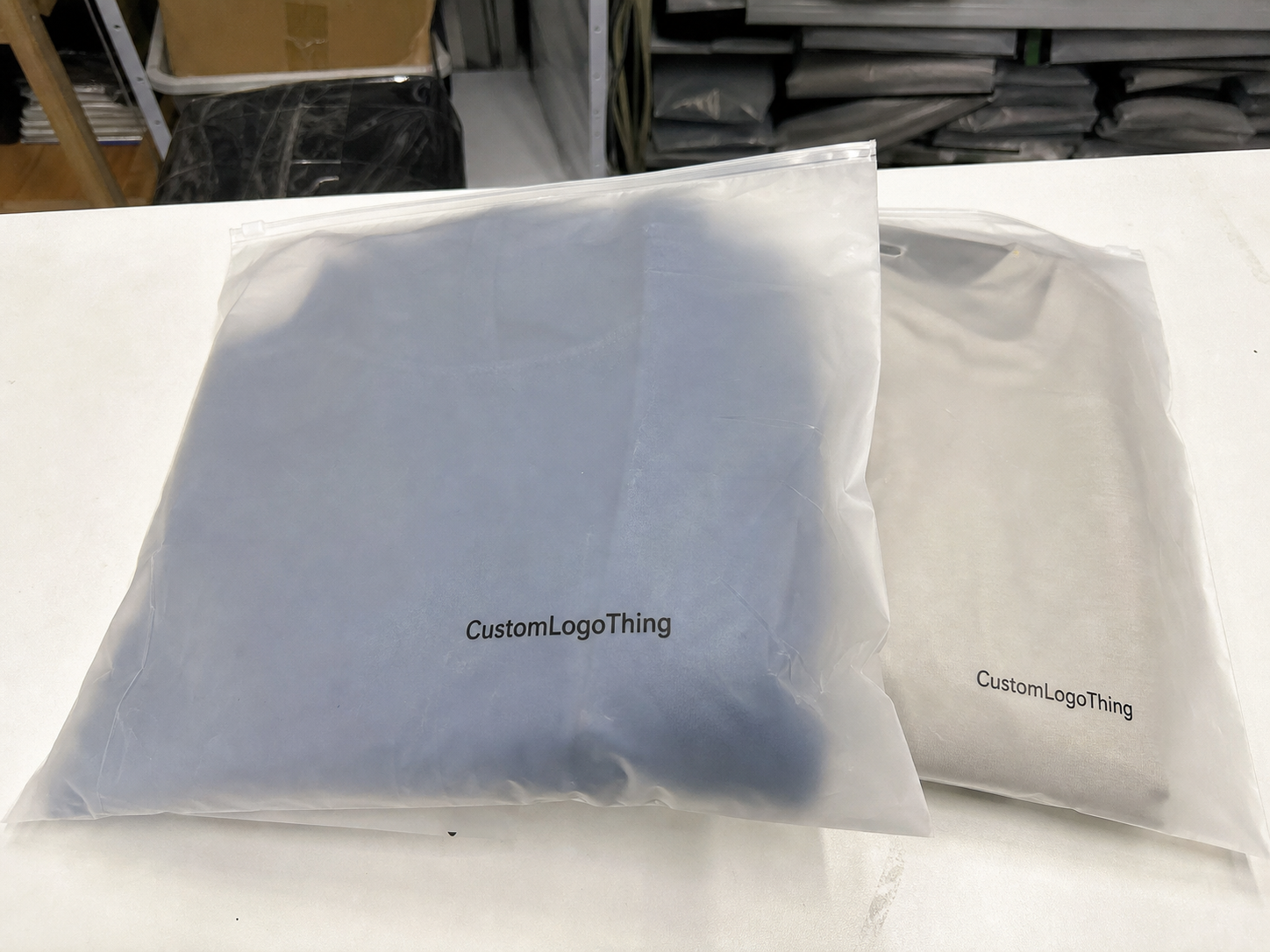 Frosted Zipper Poly Bags for Boutique Retailers MOQ Planning