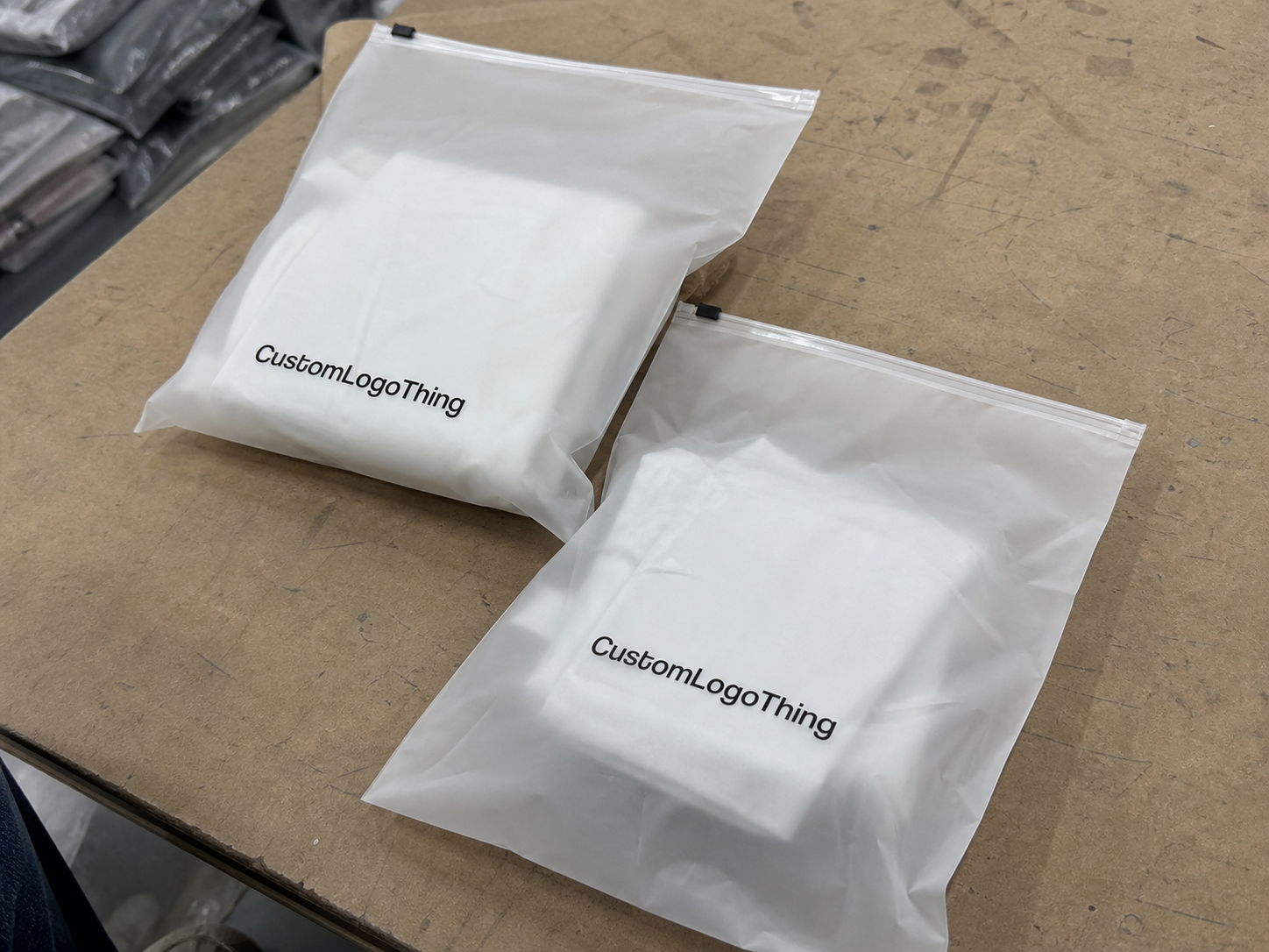 Frosted Zipper Poly Bags for Ecommerce Brands MOQ Planning