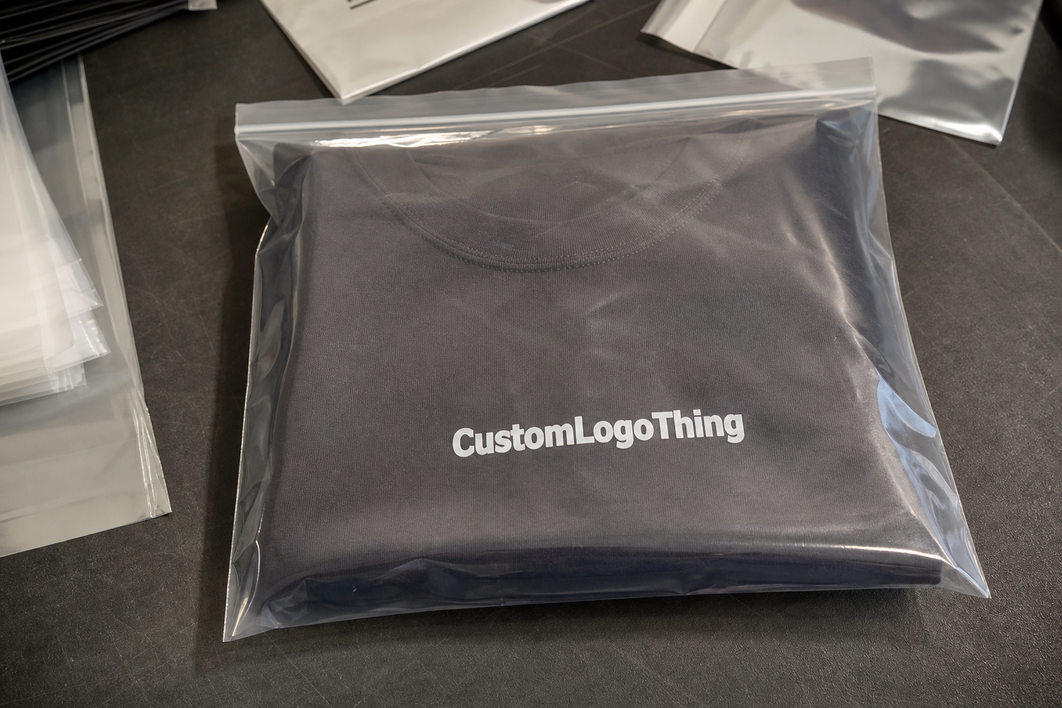 Clear Resealable Poly Bags for Streetwear Labels