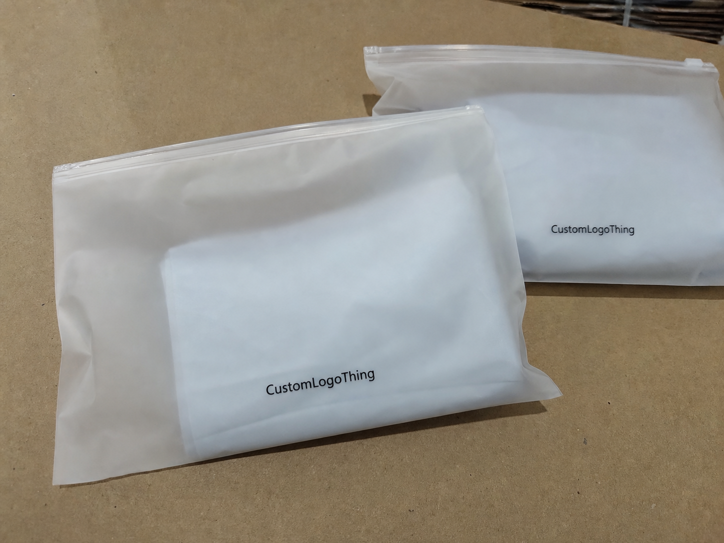 Frosted Zipper Poly Bags for Nonprofit Campaigns