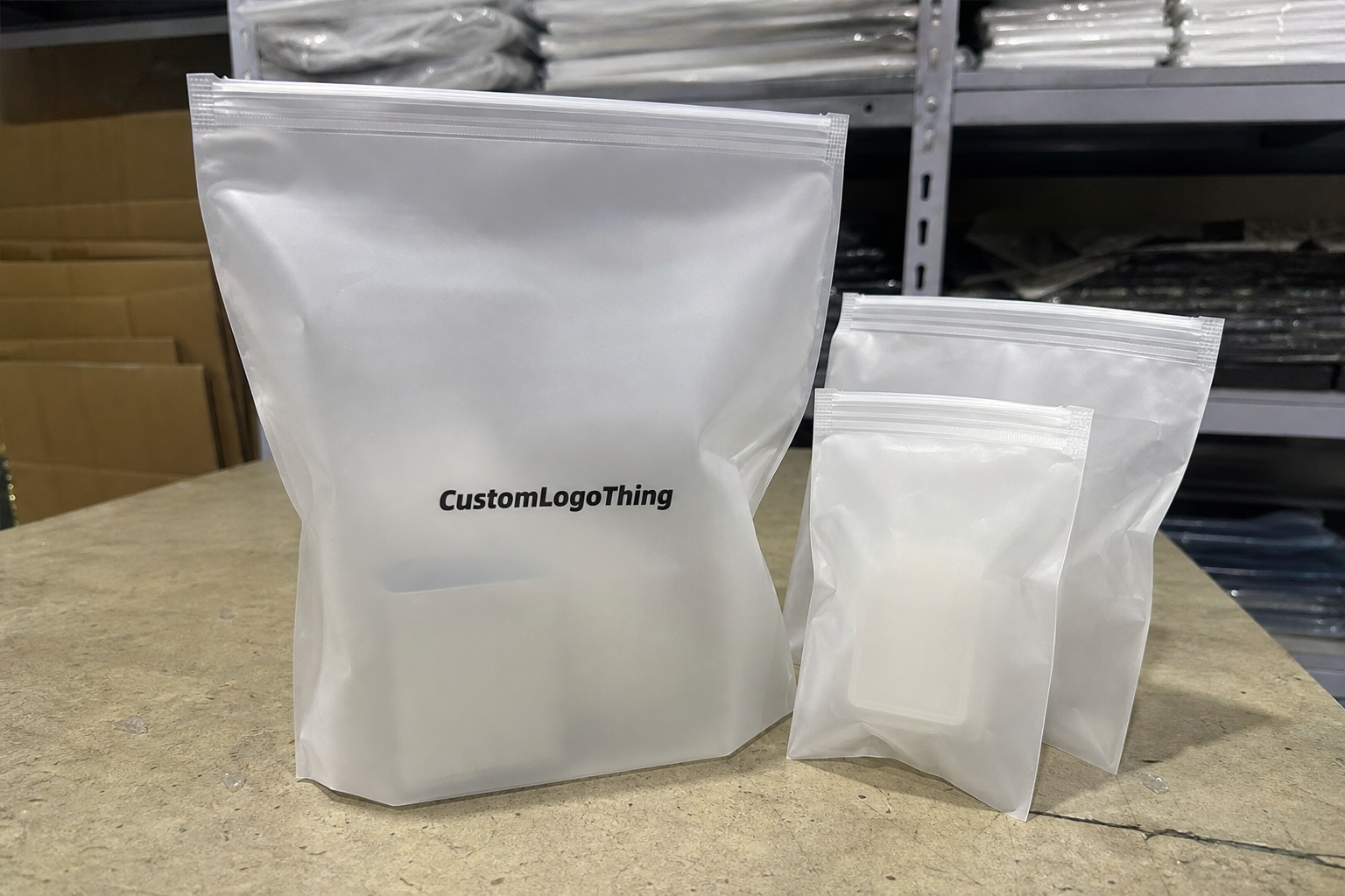 Frosted Zipper Poly Bags for Cosmetic Brands: MOQ Planning