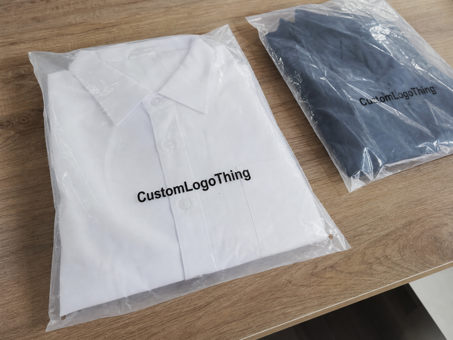 garment poly bags for hotel groups seasonal buying plan - CustomLogoThing product photo