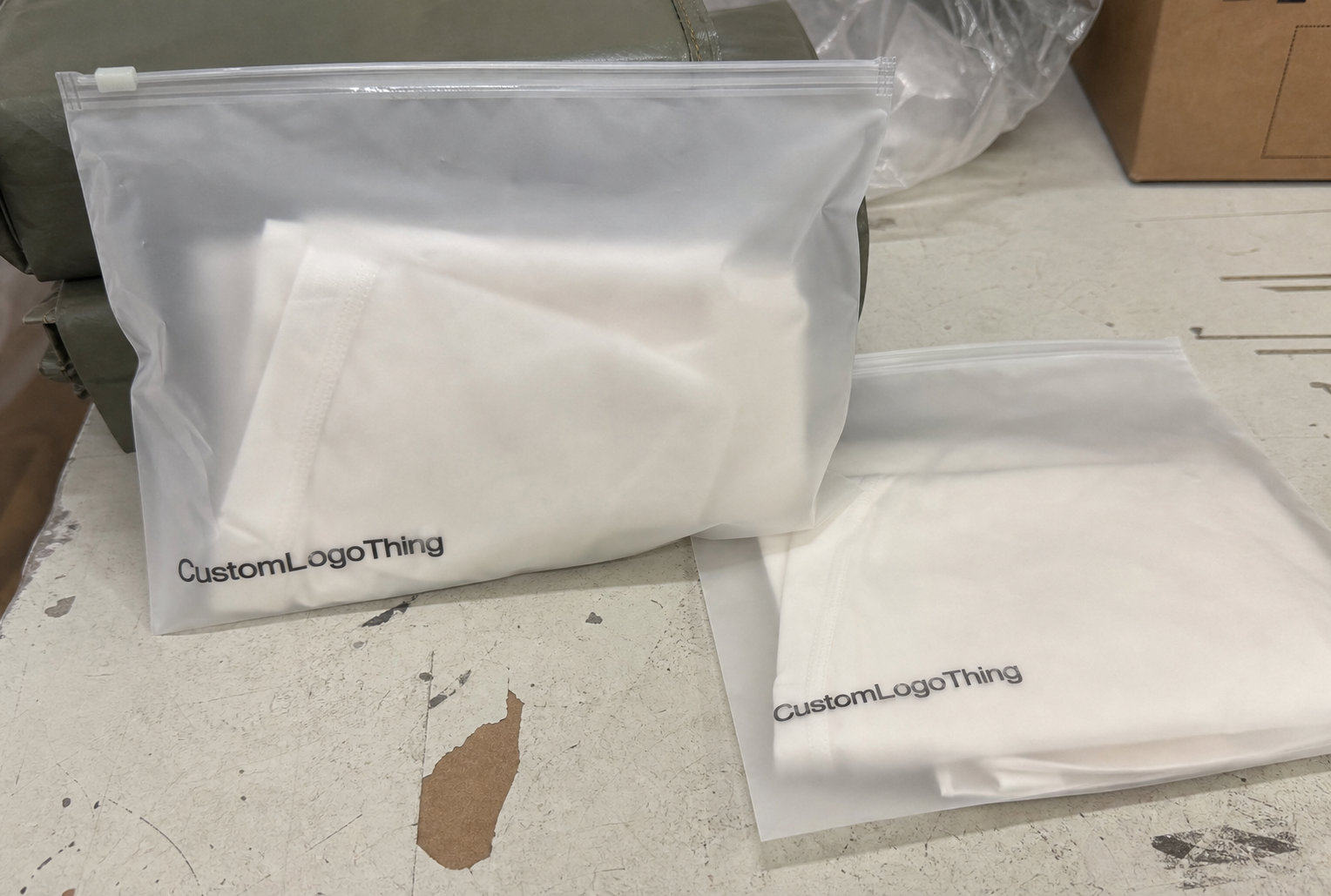 Hotel Frosted Zipper Bags Packaging Insert Checklist