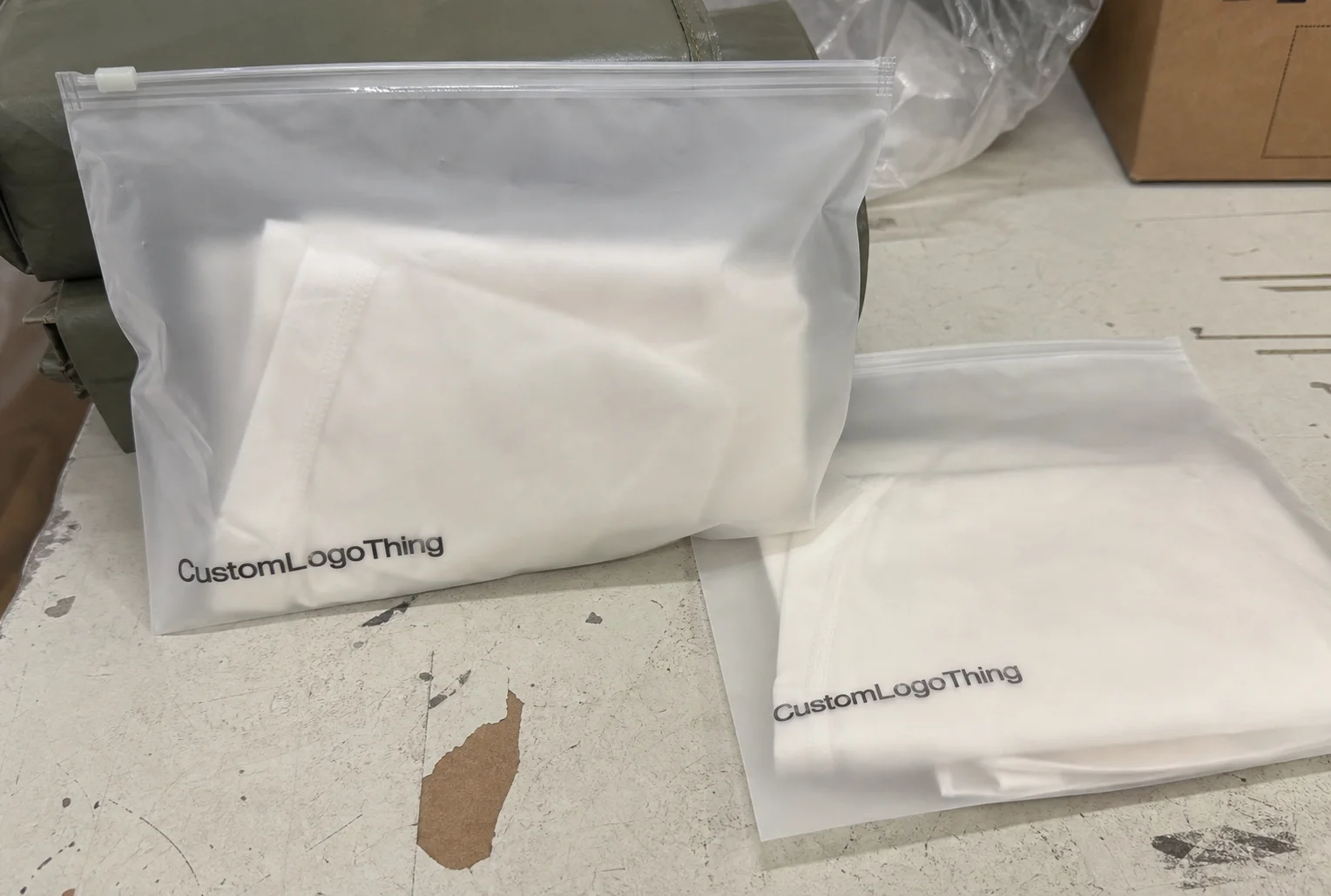Hotel Frosted Zipper Bags Packaging Insert Checklist