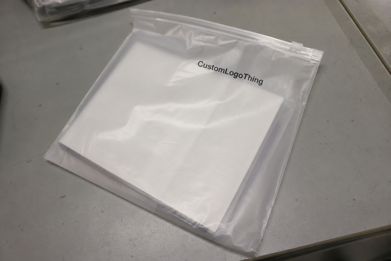 Book Frosted Zipper Bags Packaging Insert Checklist for