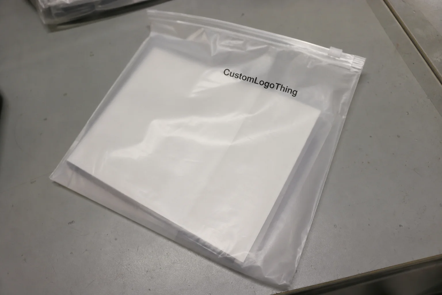 Book Frosted Zipper Bags Packaging Insert Checklist for