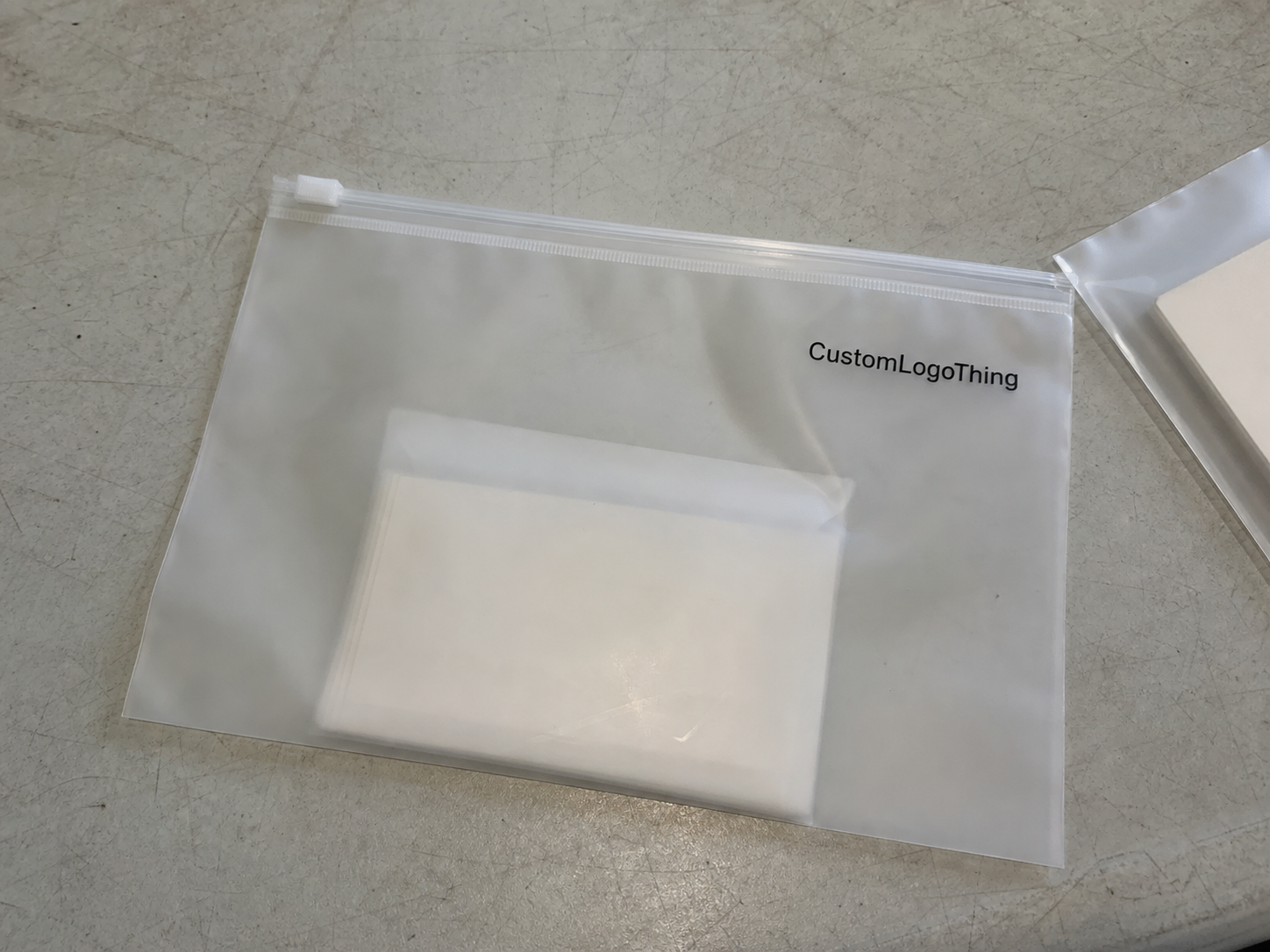 Wedding Frosted Zipper Bags Packaging Insert Checklist