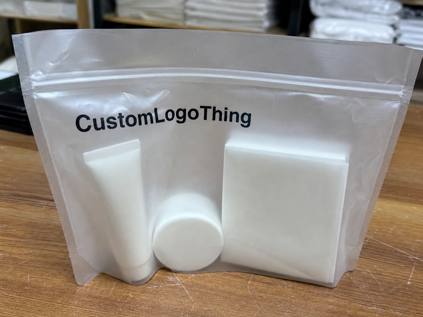 Skincare Frosted Zipper Bags Packaging Insert Checklist