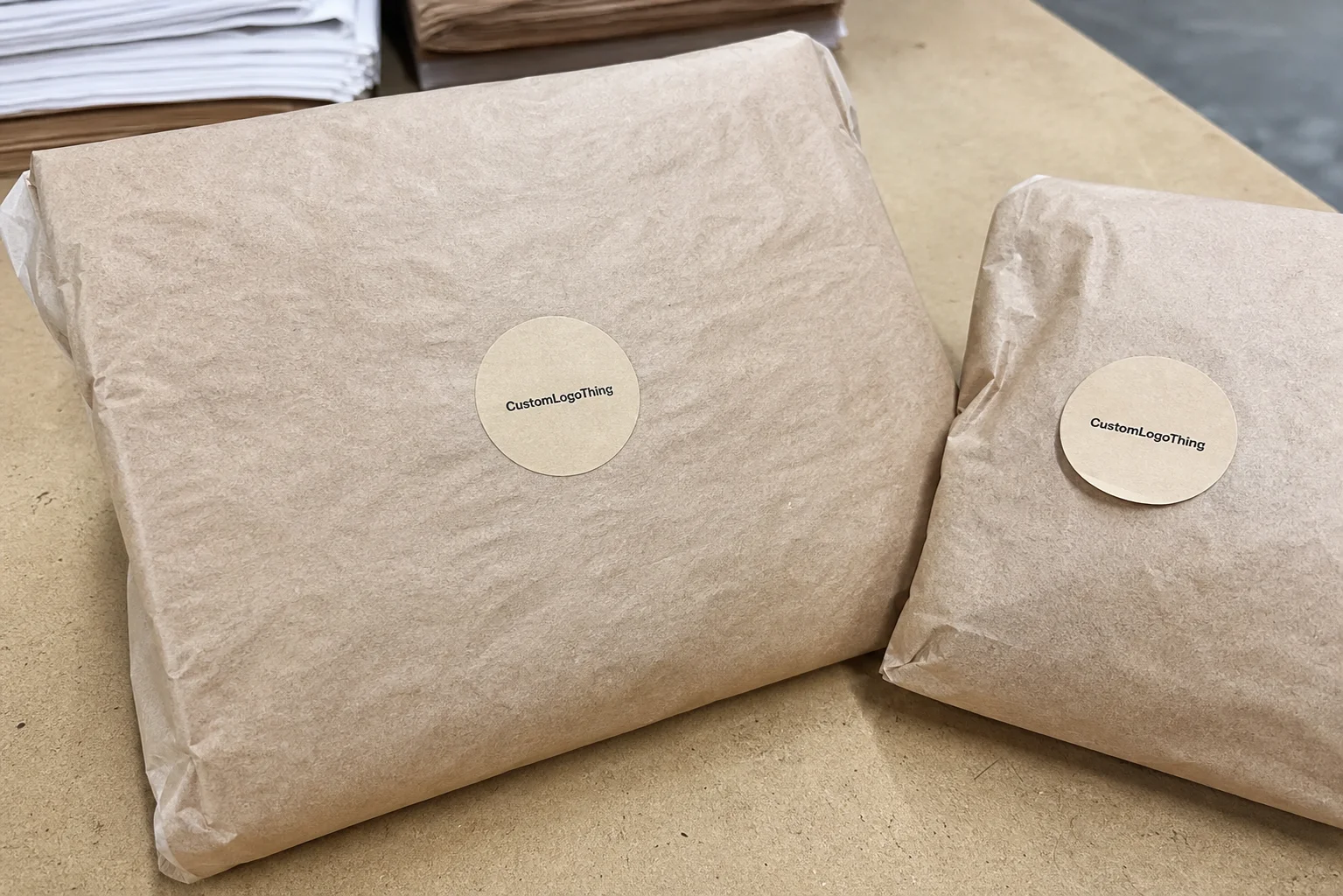 Why Round Labels Punch Above Their Weight on Apparel - CustomLogoThing packaging example