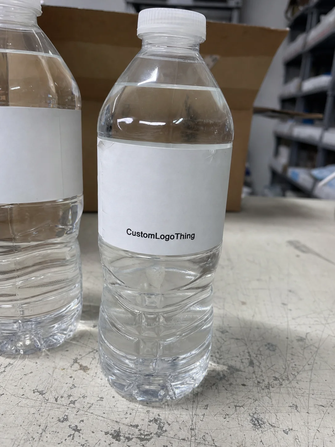 Custom water bottle labels: why a small label does big work - CustomLogoThing packaging example