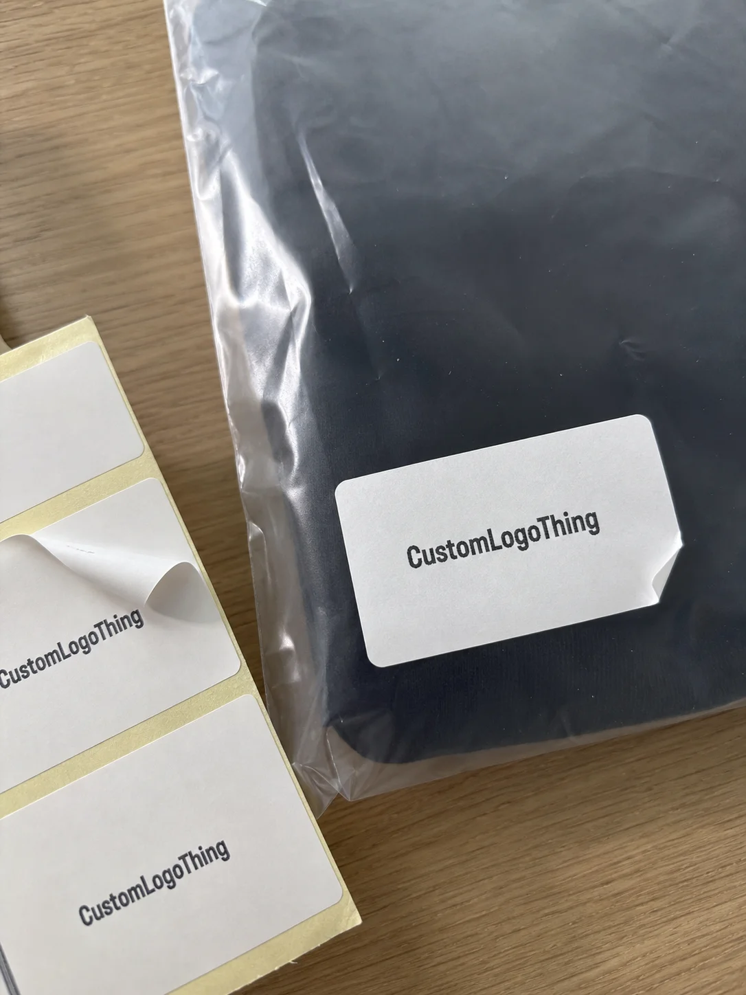 Why Apparel Teams Reach for Removable Labeling - CustomLogoThing packaging example