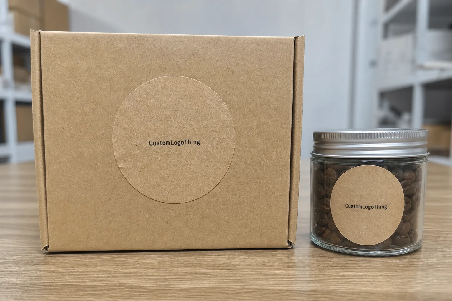 Custom Circle Labels: What They Are and Where They Work - CustomLogoThing packaging example