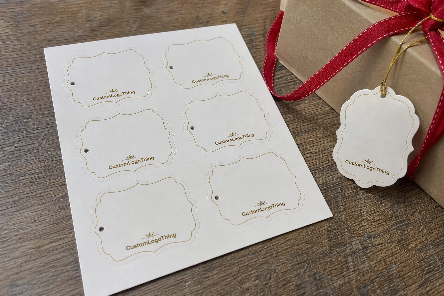 Why personalized christmas gift labels feel more useful than generic tags - CustomLogoThing packaging example