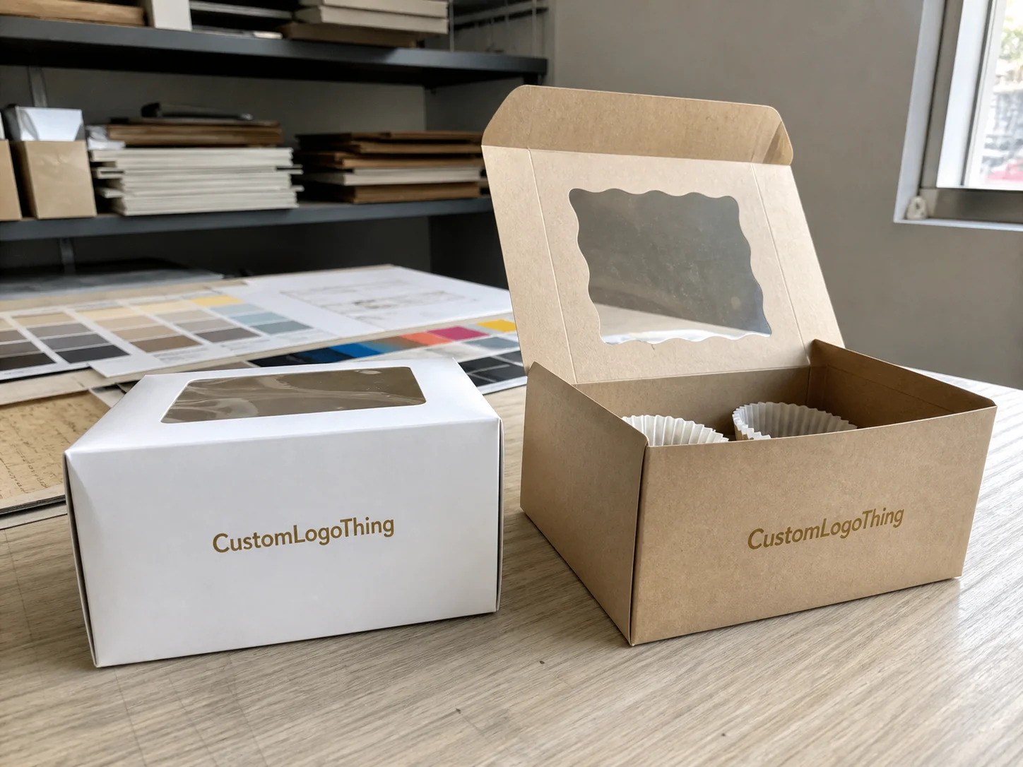 Why Custom Cupcake Boxes with Logo Can Sell the Product Before Tasting - CustomLogoThing packaging example