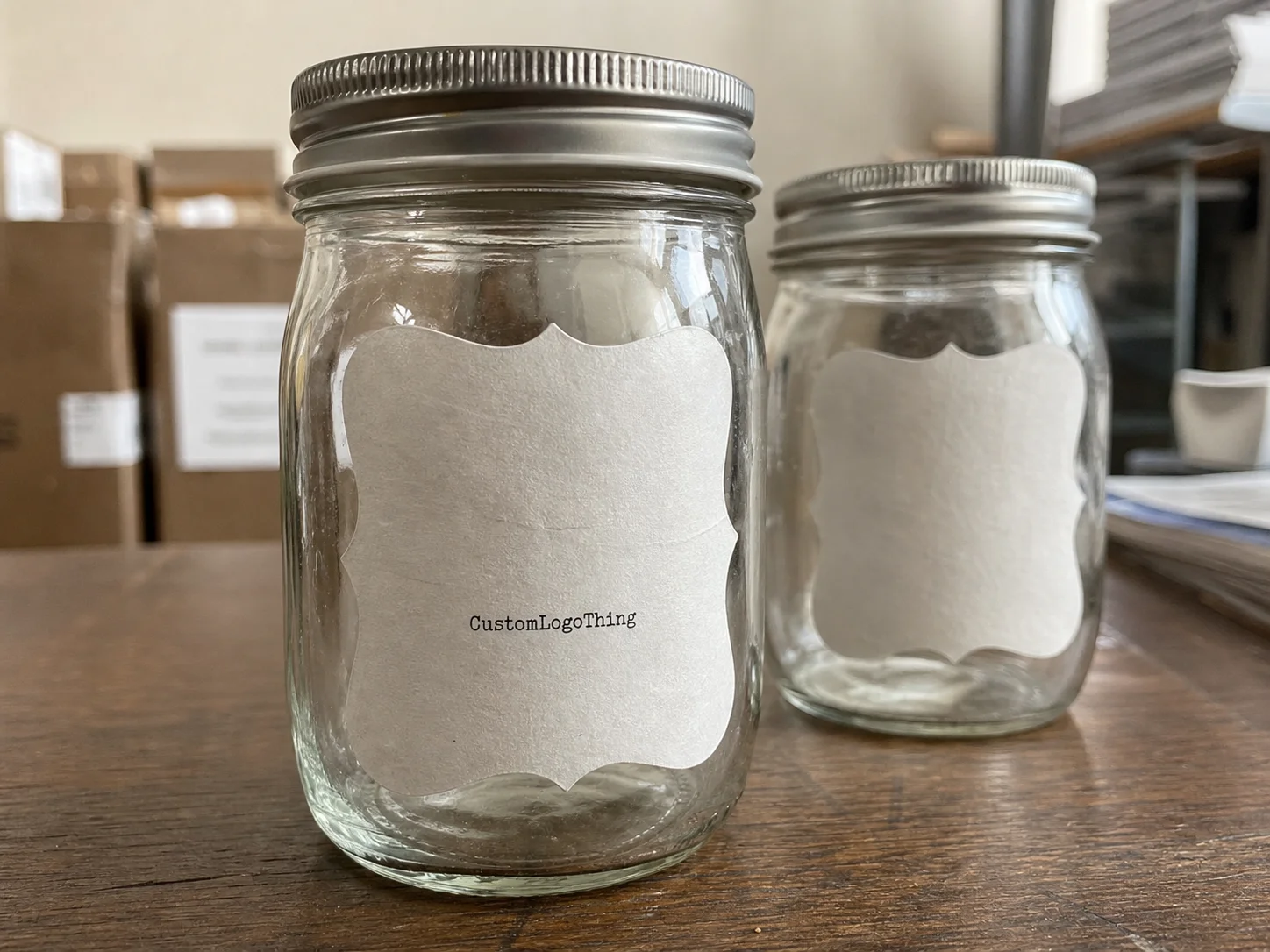 Personalized Mason Jar Labels for Custom Gift Packaging