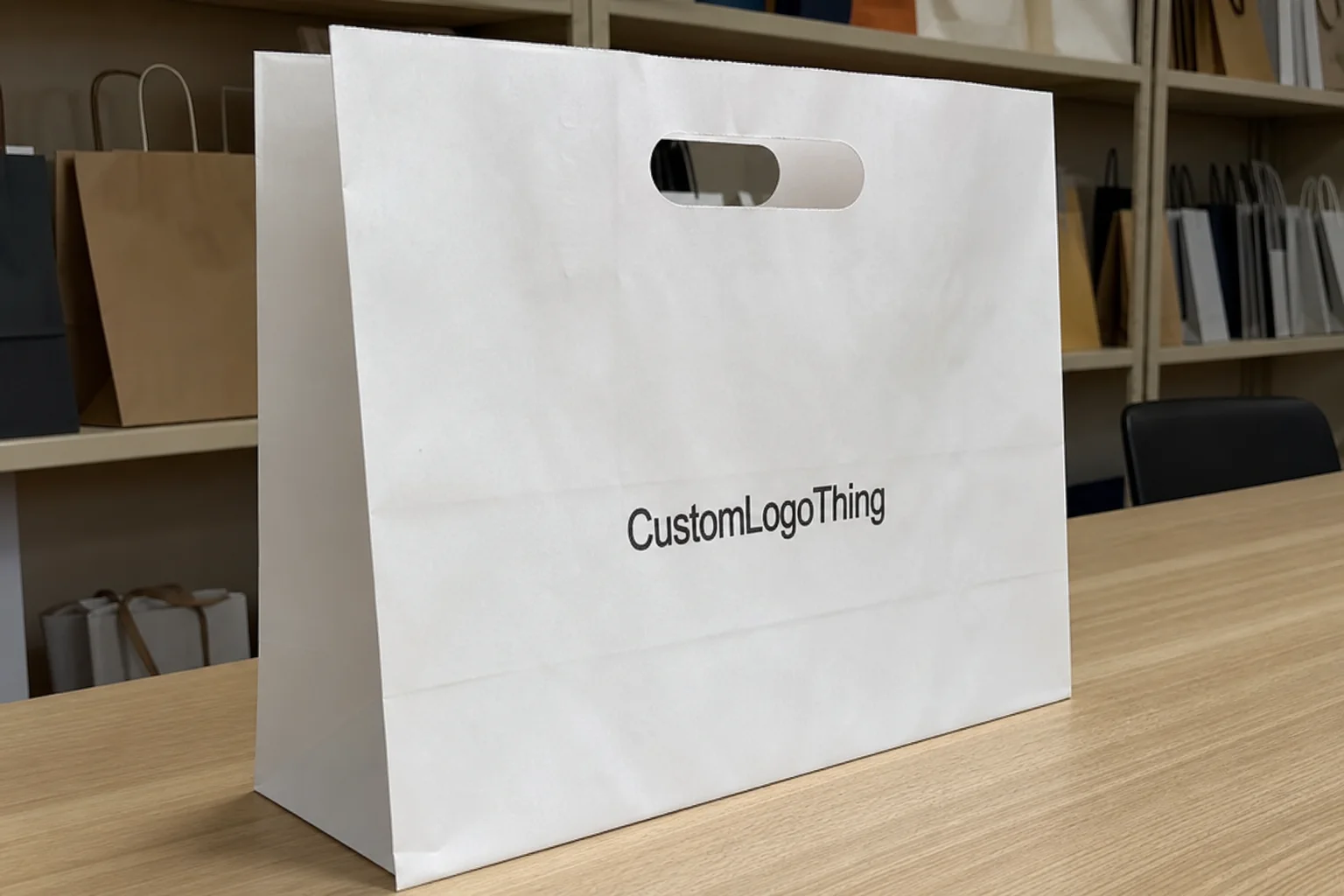 Why personalized merchandise bags work better than generic retail bags - CustomLogoThing packaging example