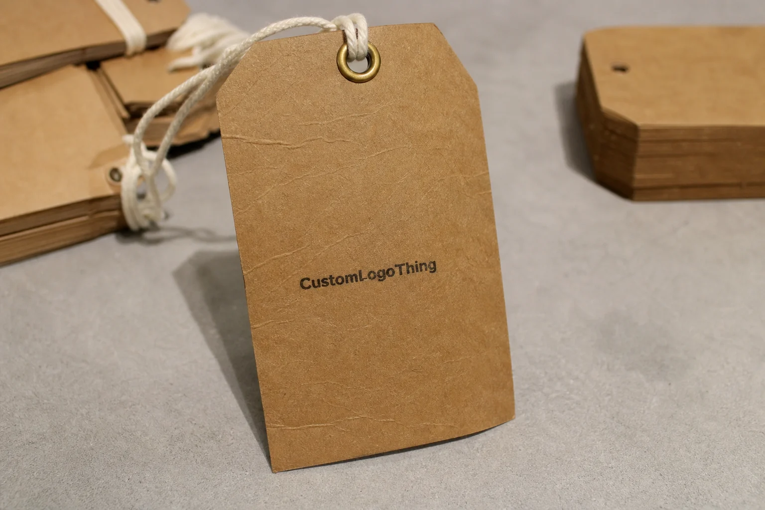 What custom metal tags labels actually are - CustomLogoThing packaging example