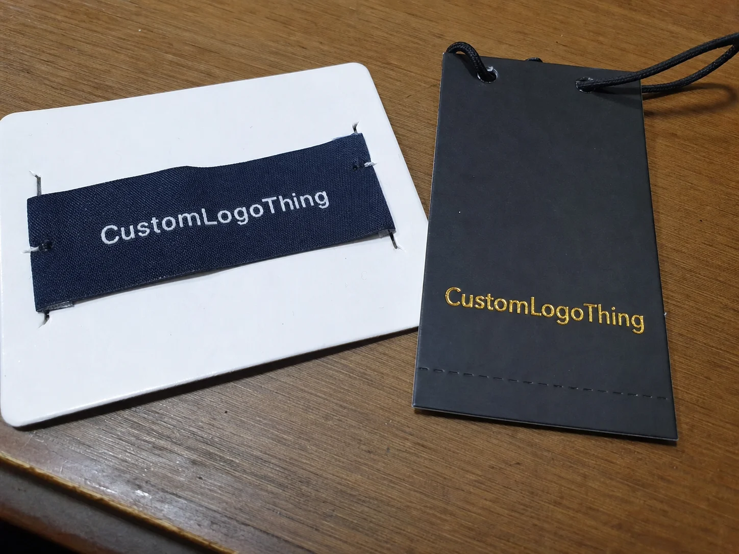 Why dress labels matter more than the garment itself - CustomLogoThing packaging example