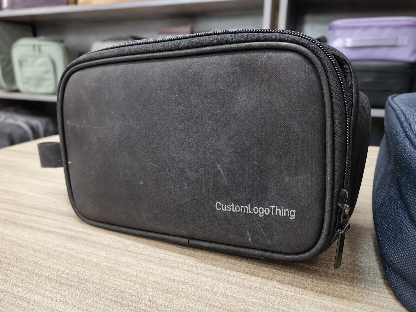 What a custom travel makeup bag has to survive on the road - CustomLogoThing packaging example