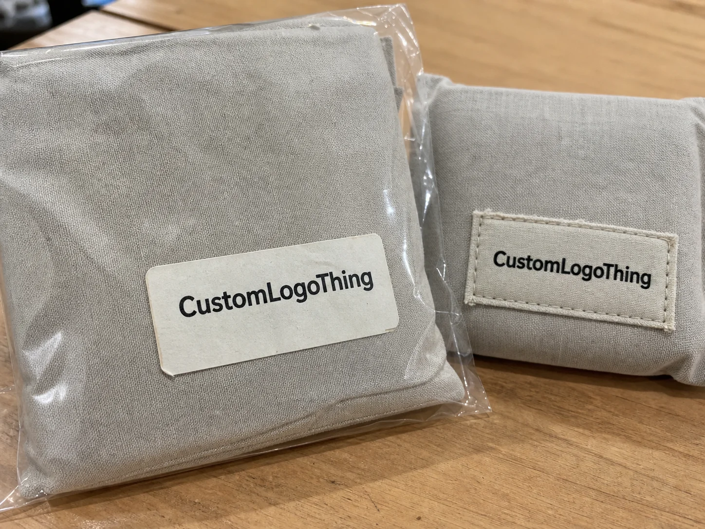 Why Adhesive Labels Outperform Sewn Alternatives - CustomLogoThing packaging example
