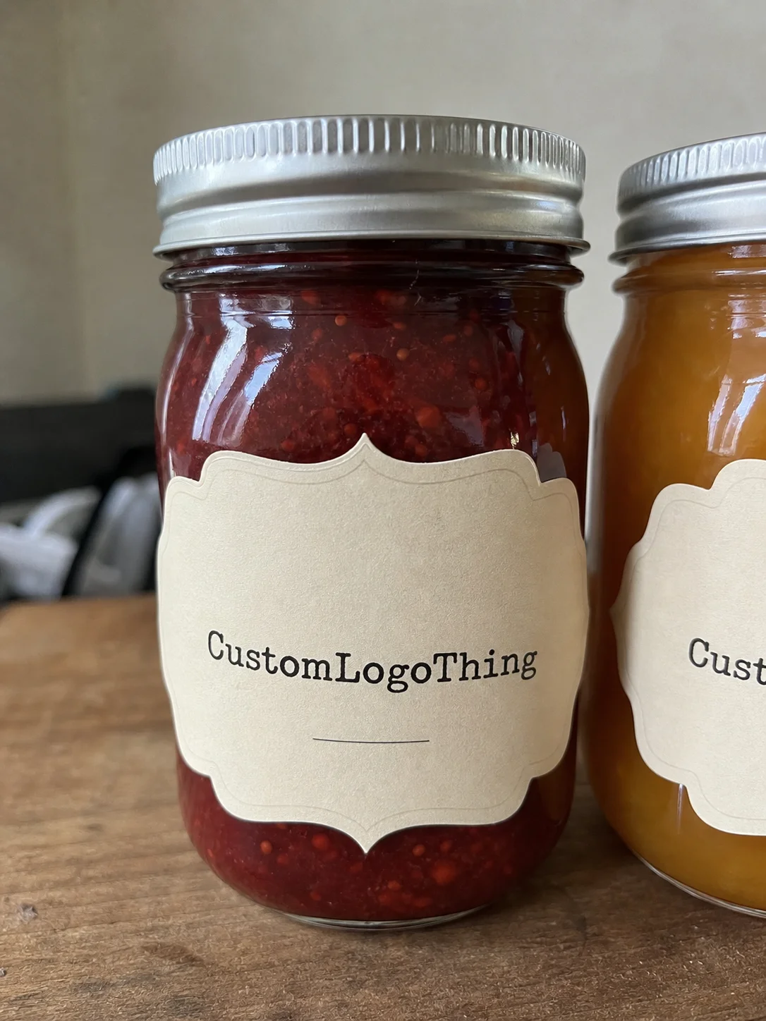 Why canning jar labels personalized stand out on shelf - CustomLogoThing packaging example