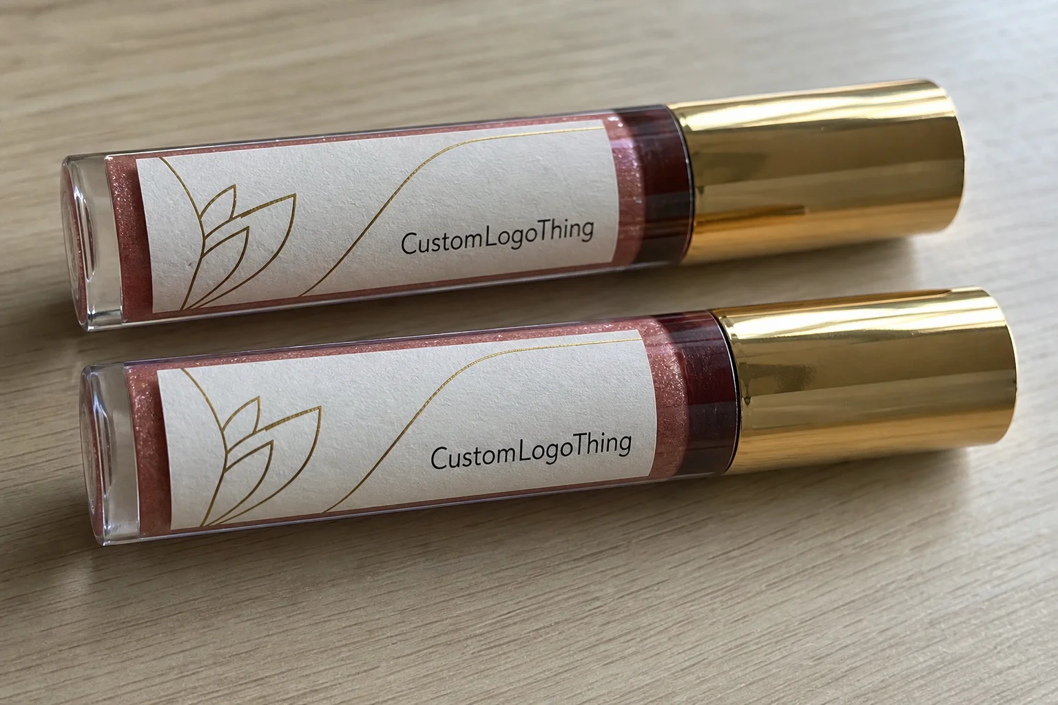 Why custom lip gloss labels fail or shine on the shelf - CustomLogoThing packaging example