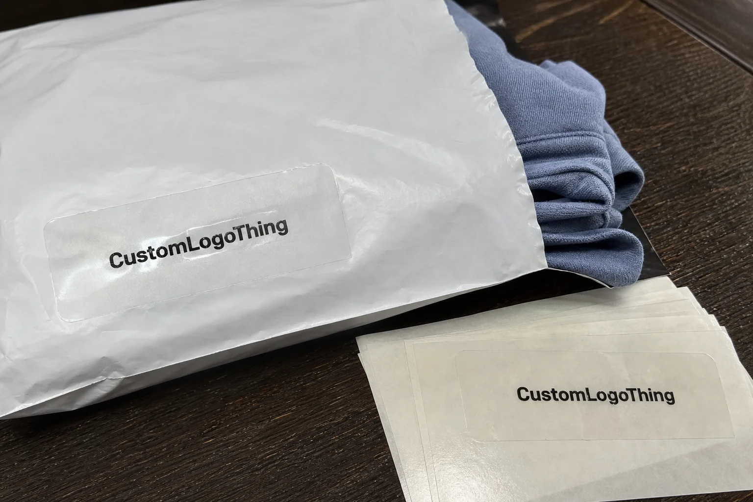 Custom Clear Return Address Labels for Clothing Brands