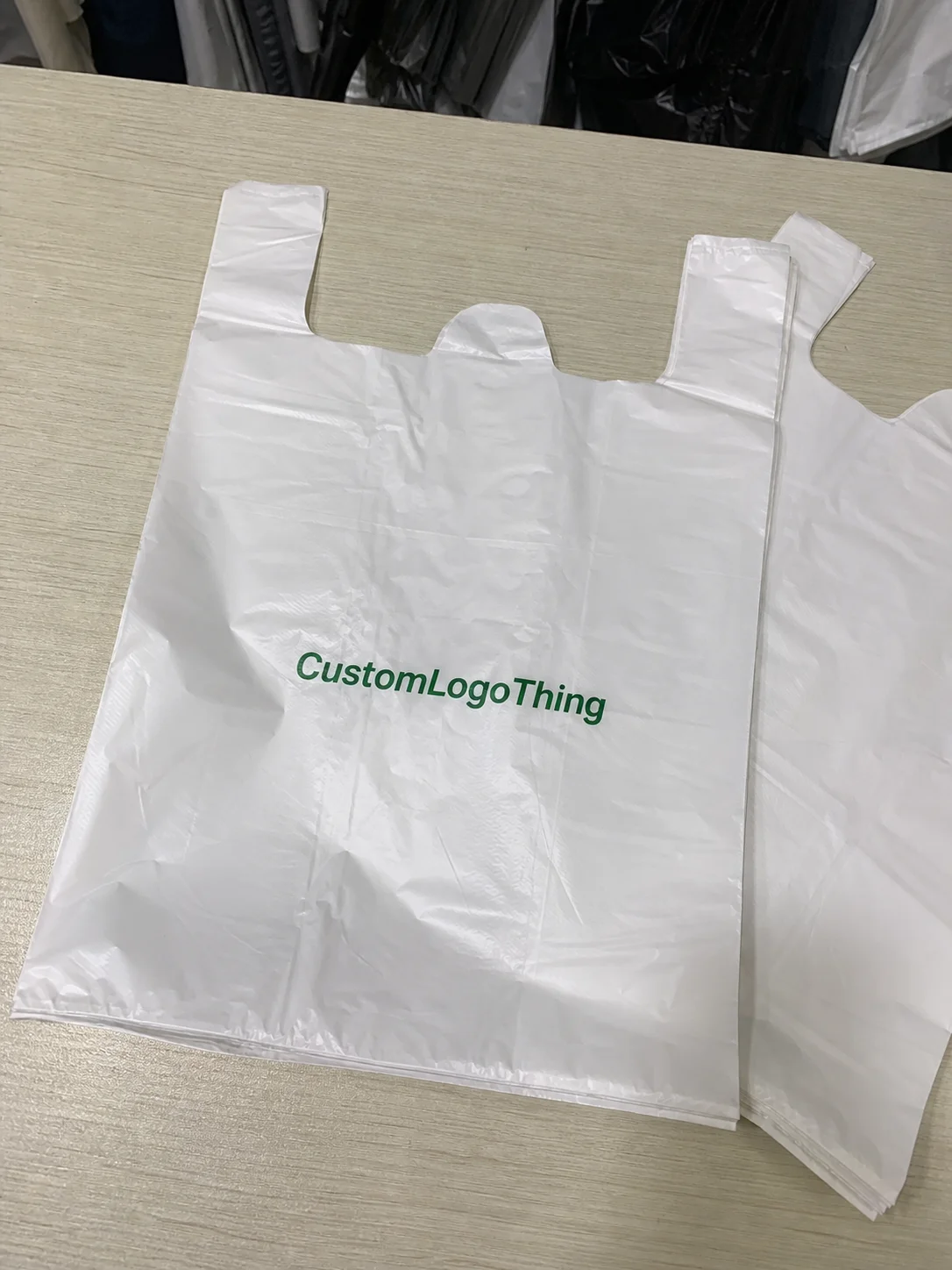 Personalized Plastic Grocery Bags for Retail Orders