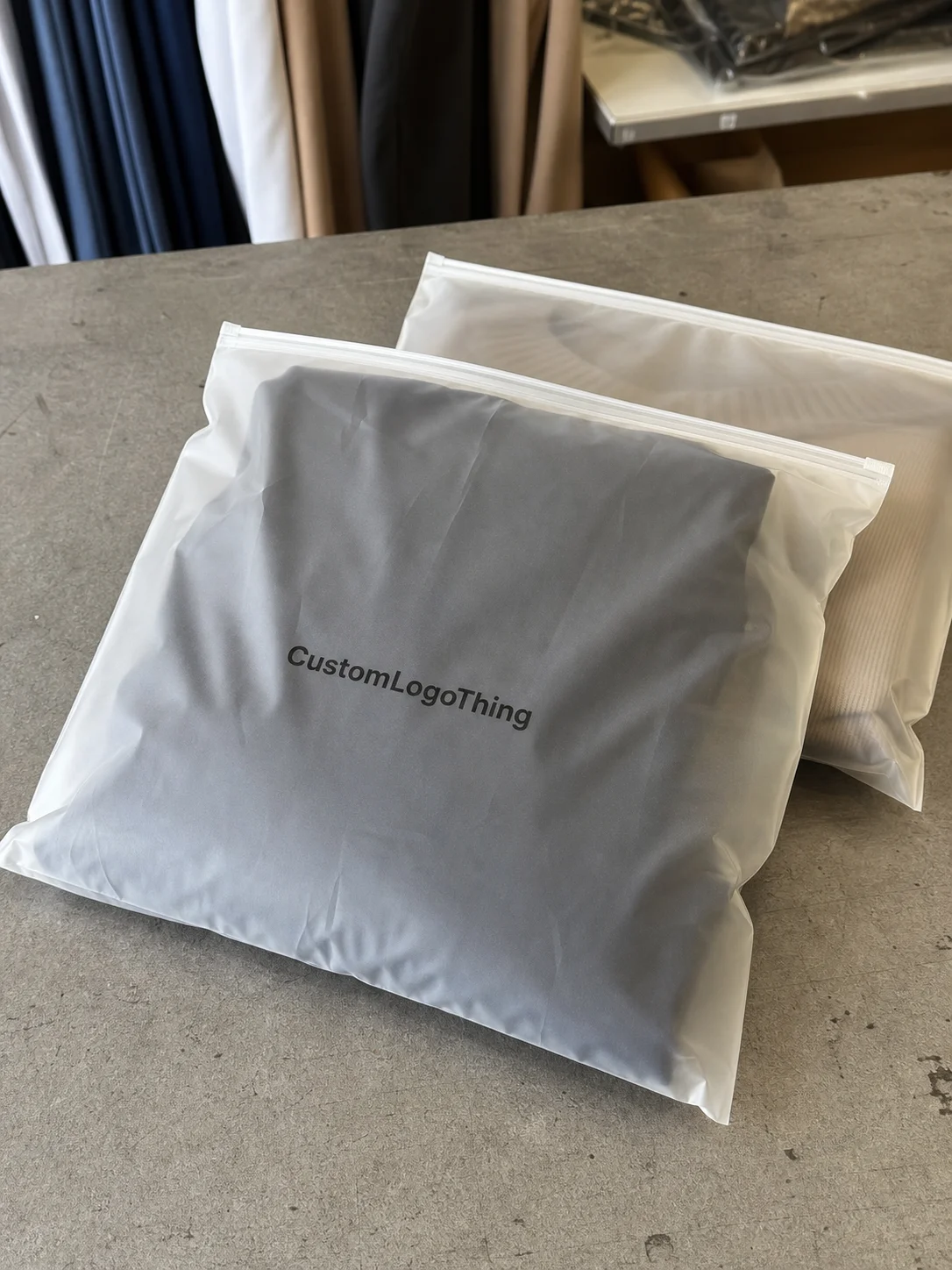 Printed PVC Zipper Garment Bags Quote for Boutique