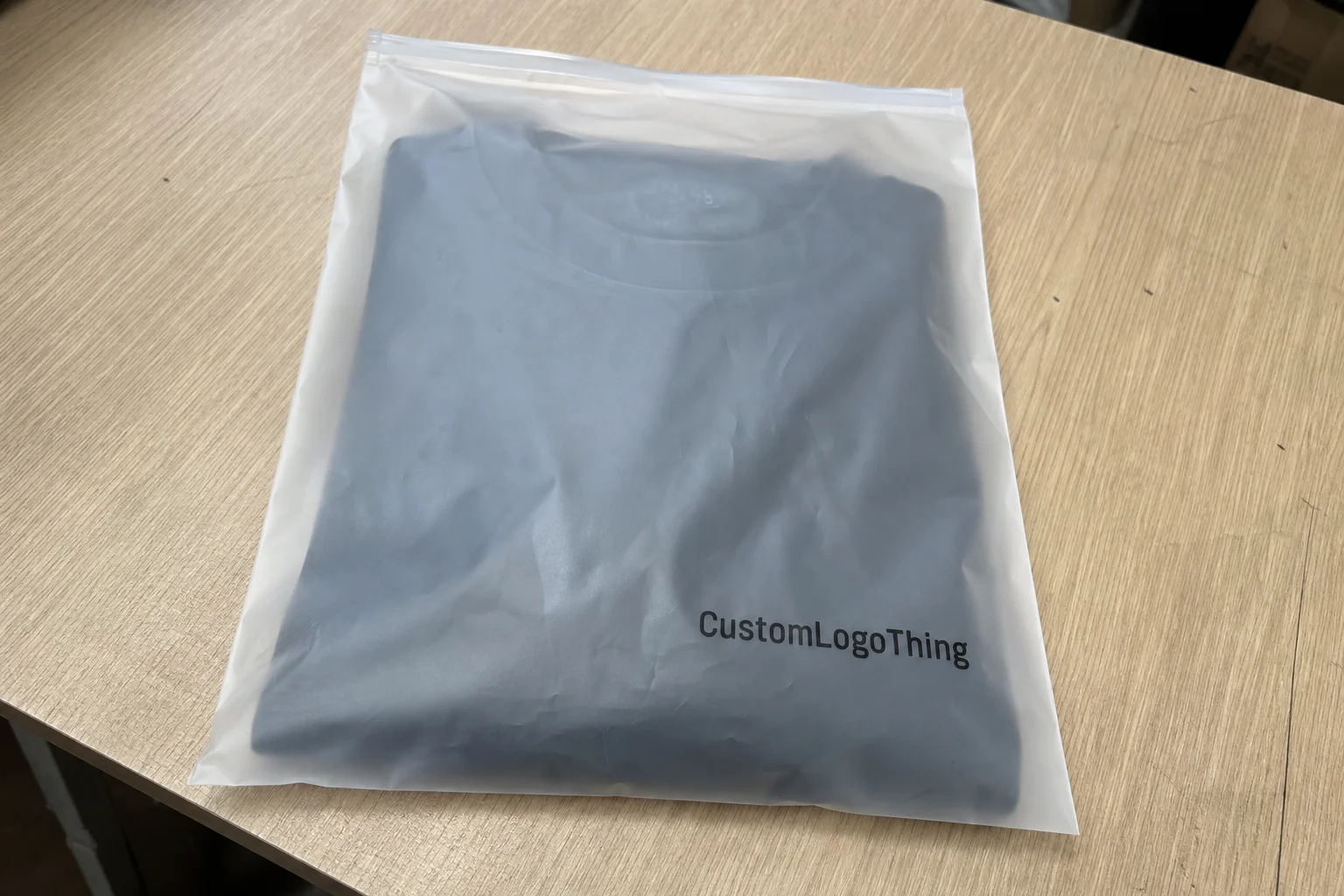 Get a Printed Frosted Zipper Bags Quote for Apparel