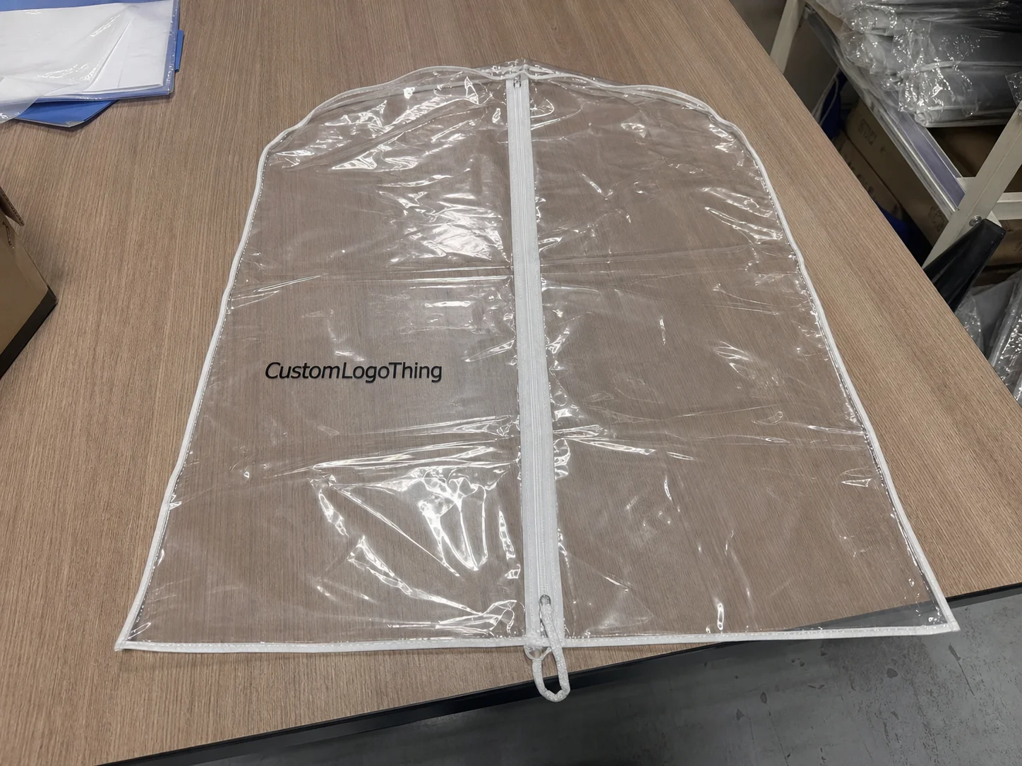 Printed PVC Zipper Garment Bags Quote for Tea Buyers