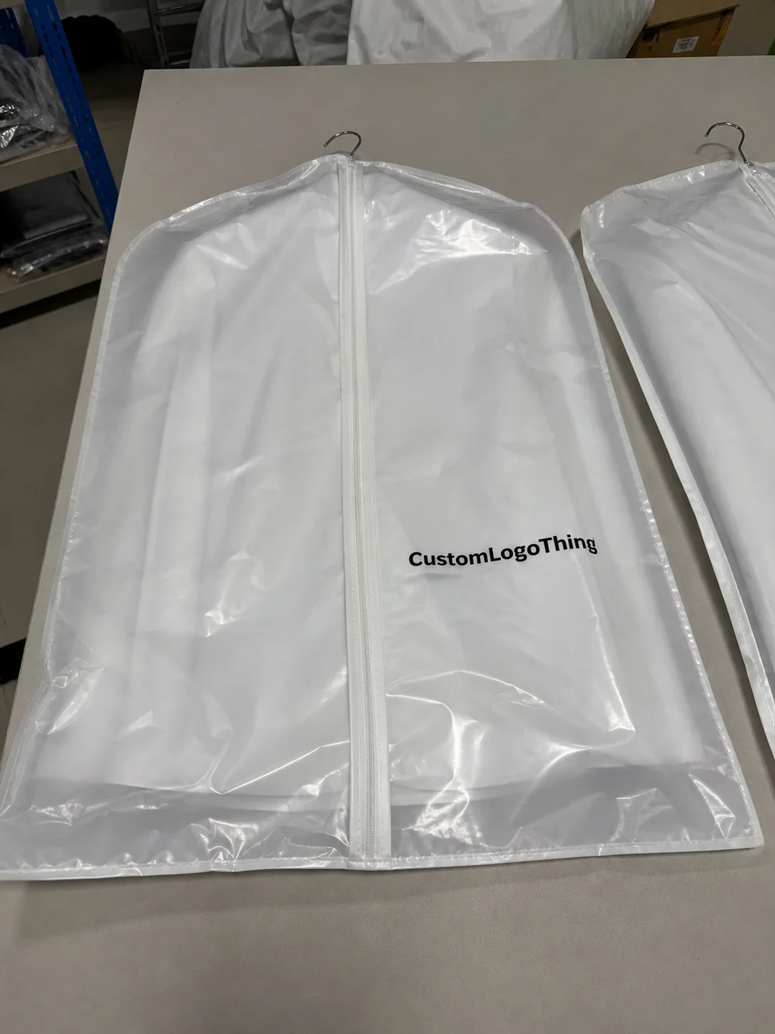 Order Custom PVC Zipper Garment Bags for Tea Brands