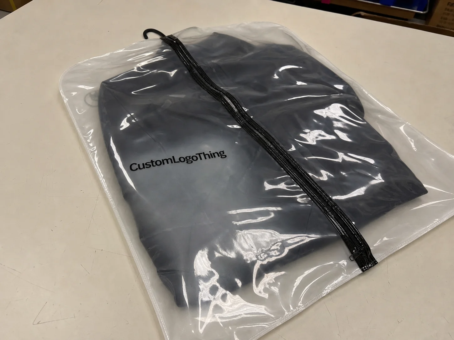 Order PVC Zipper Garment Bags Packaging Insert Checklist