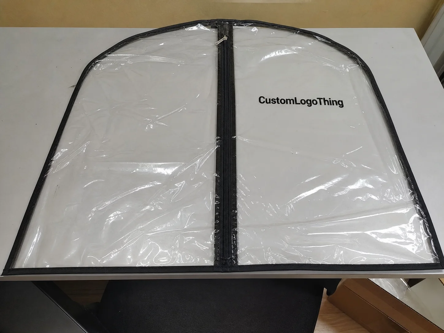 Order PVC Zipper Garment Bags With MOQ Pricing Plan