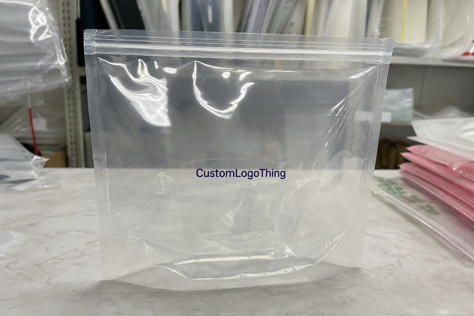 Get Printed Clear Zipper Bags: Logo Print Specifications