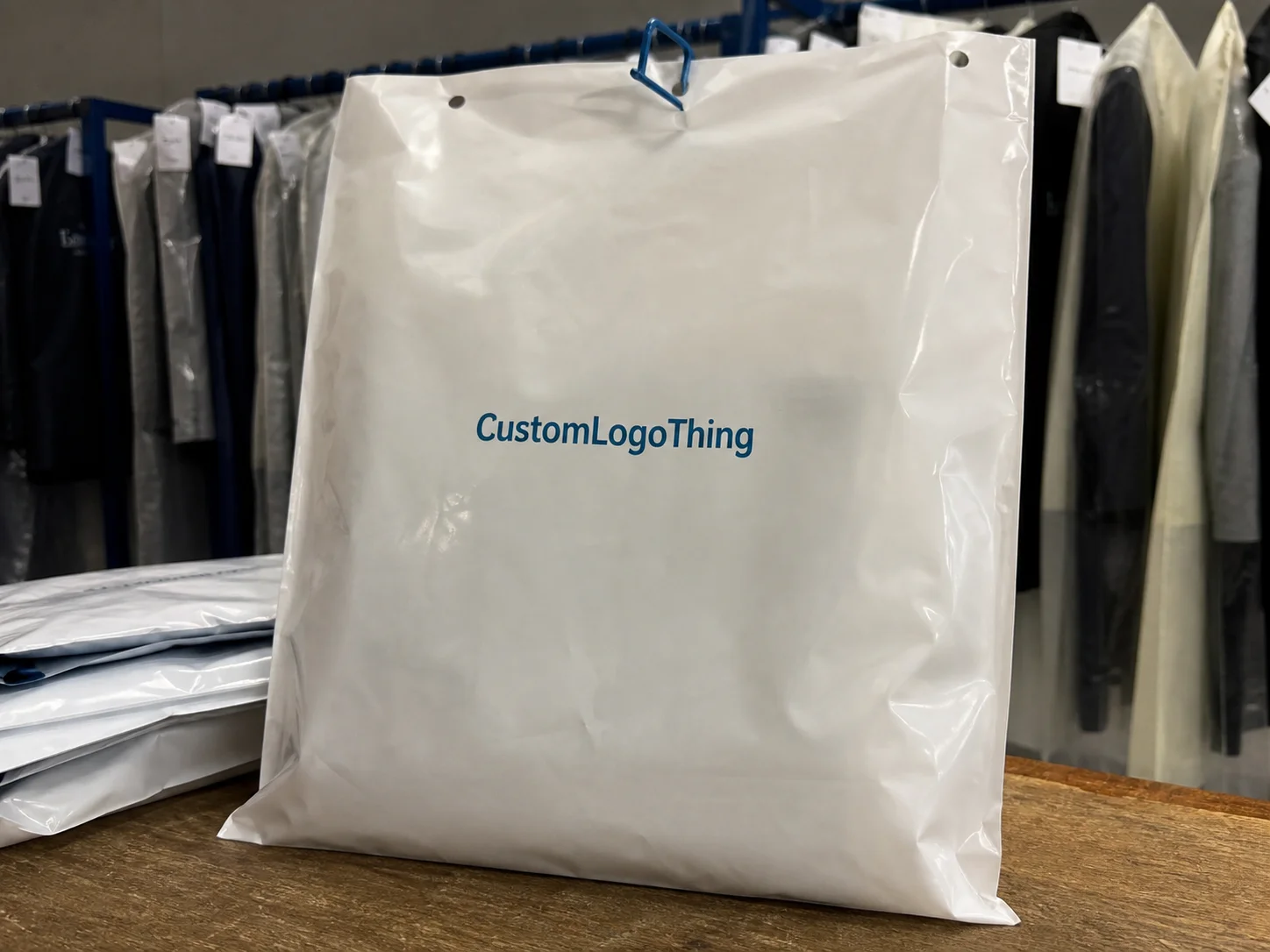 Printed Custom Plastic Garment Bags Quote for Brands