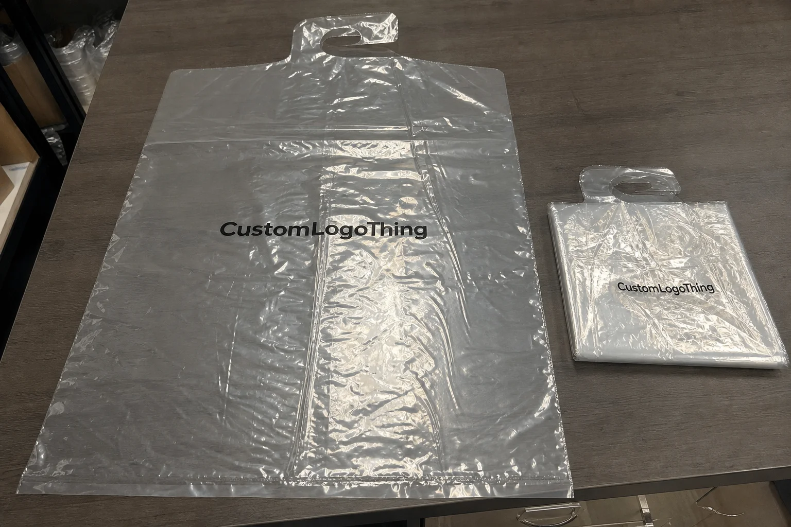 Custom Plastic Garment Bags Unit Cost for Bakery Orders