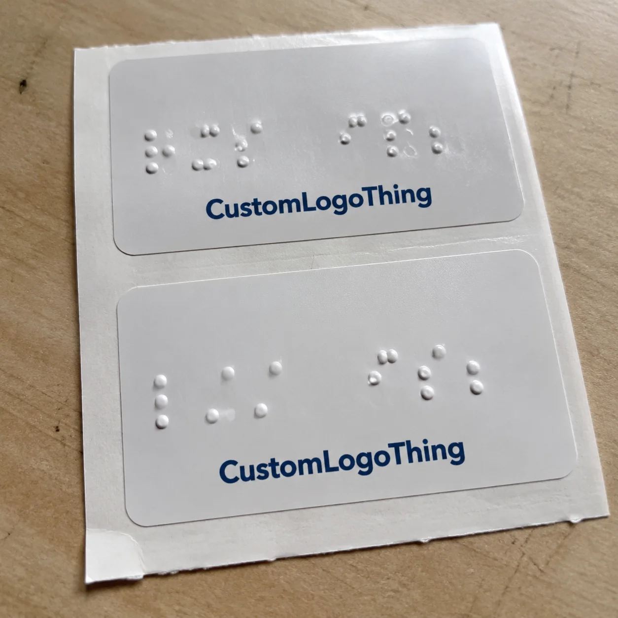 Custom Braille Stickers: Specs, Cost, and Ordering