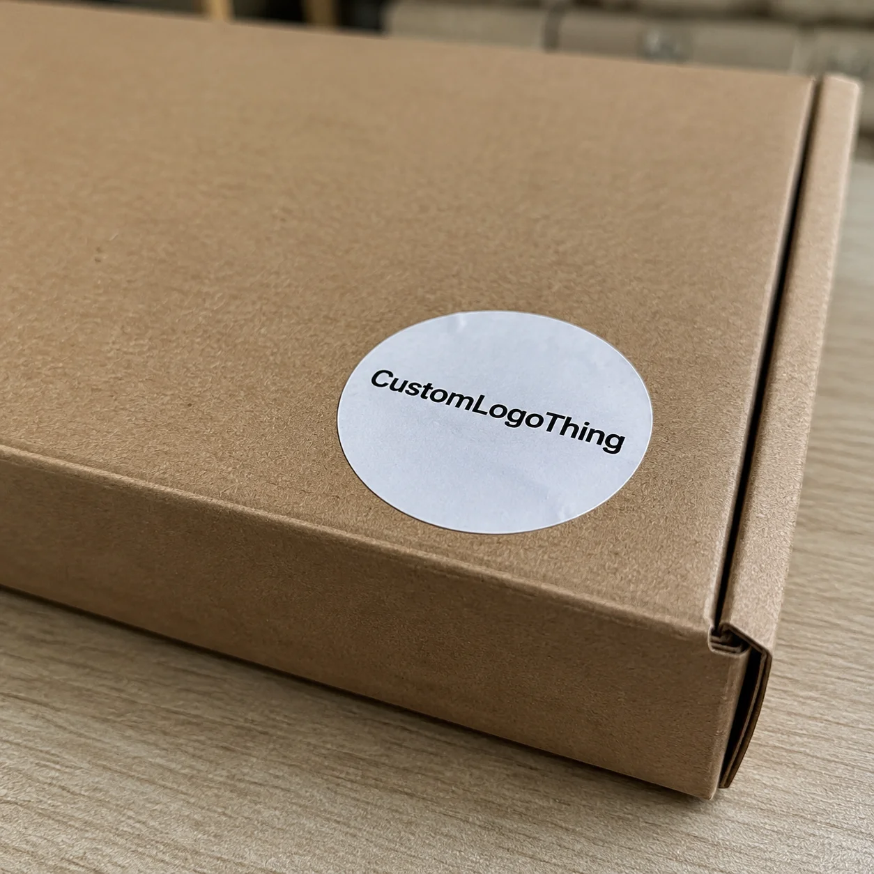 Why cheap round stickers still need to look clean - CustomLogoThing packaging example