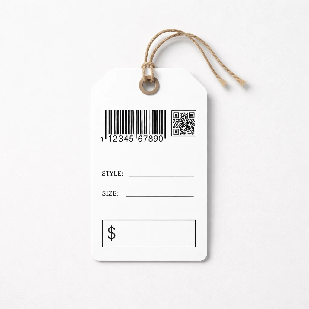 Custom Barcode Hang Tag