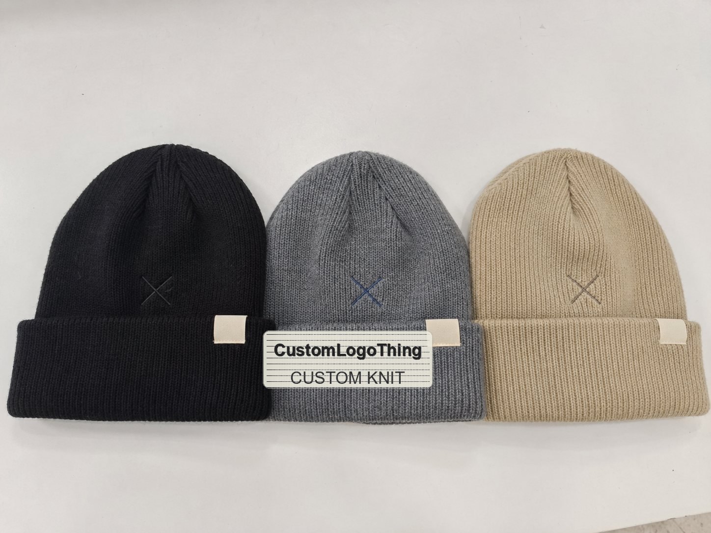 Custom Embroidered Knit Beanie Hats