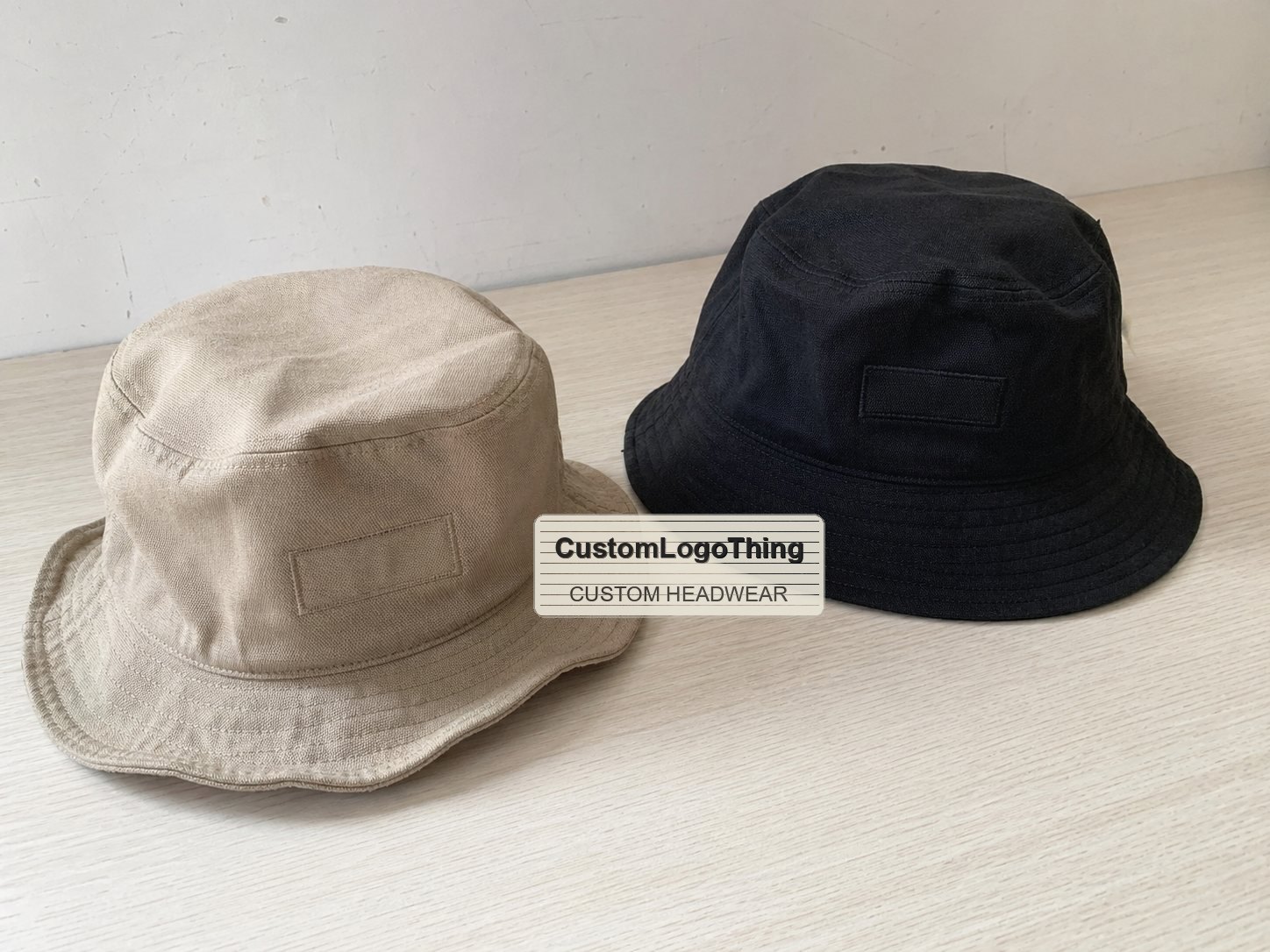 Custom Bucket Hats with Logo Patch