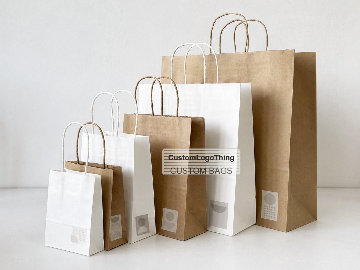 Wholesale Custom Paper Bags with Twisted Handles