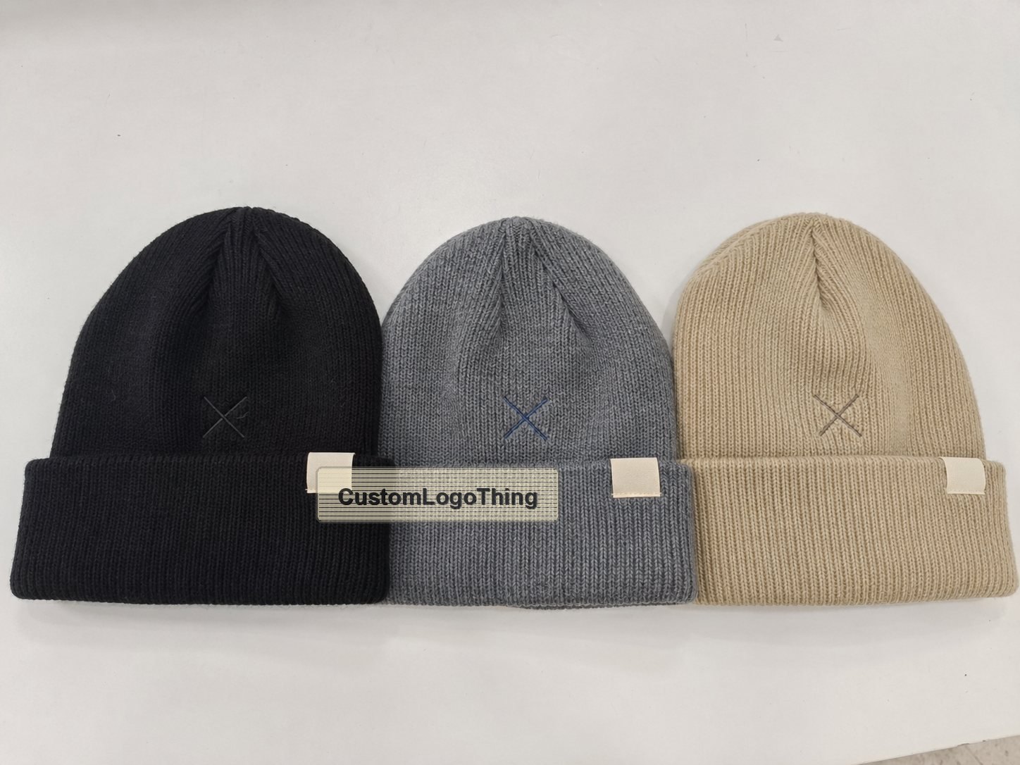 Custom Embroidered Knit Beanie Hats