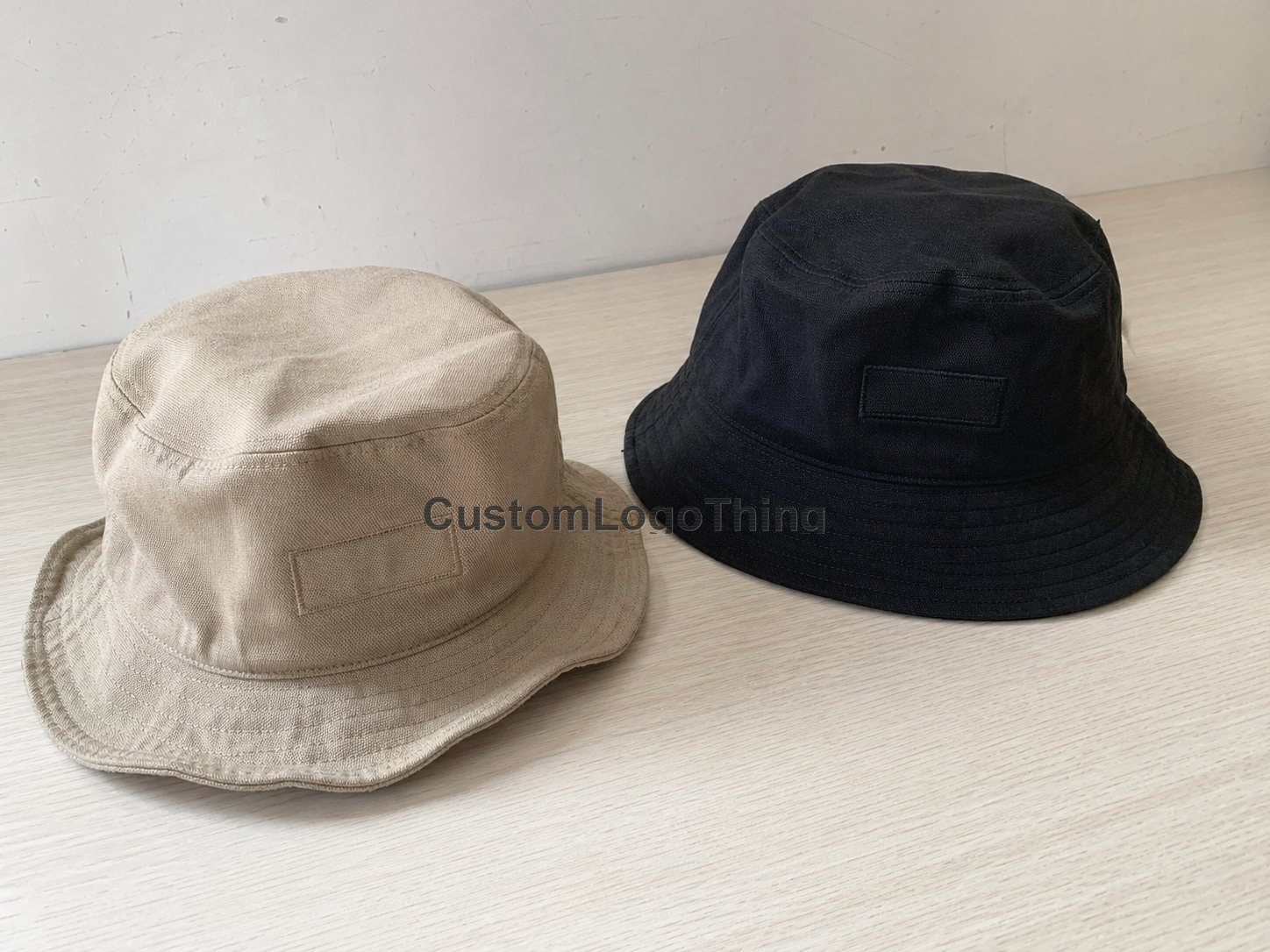 Custom Bucket Hats with Logo Patch