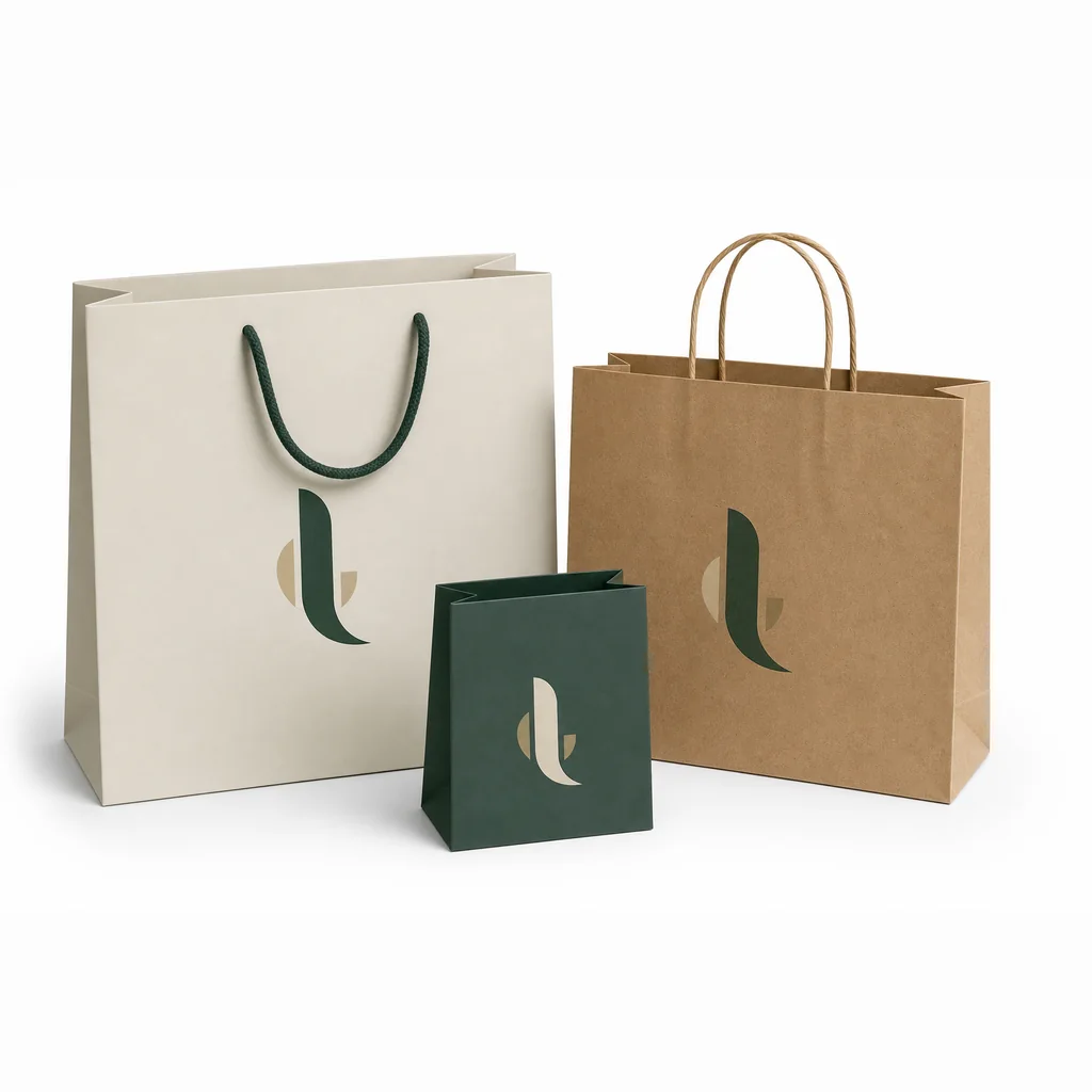Custom paper shopping bags