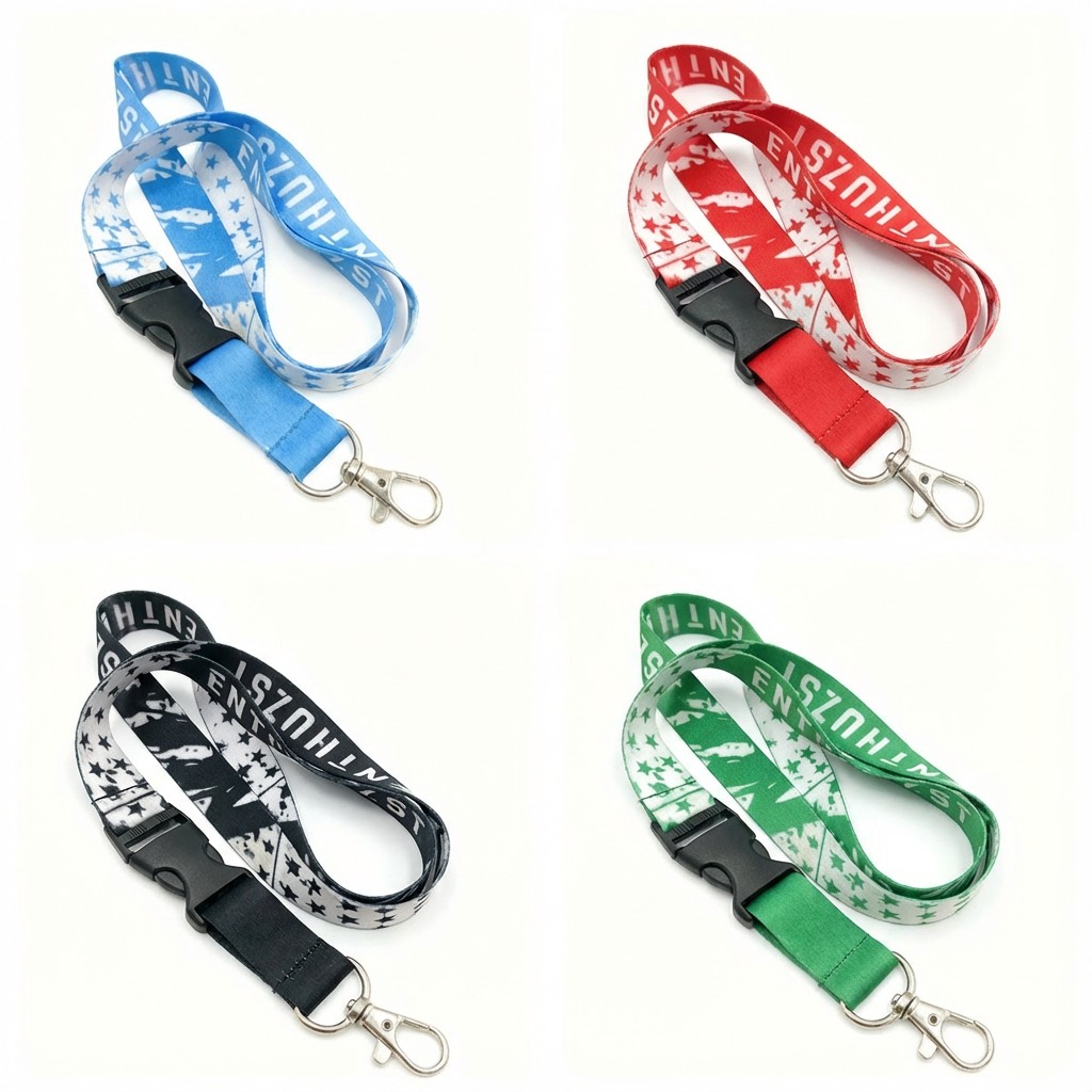 Custom lanyard color options
